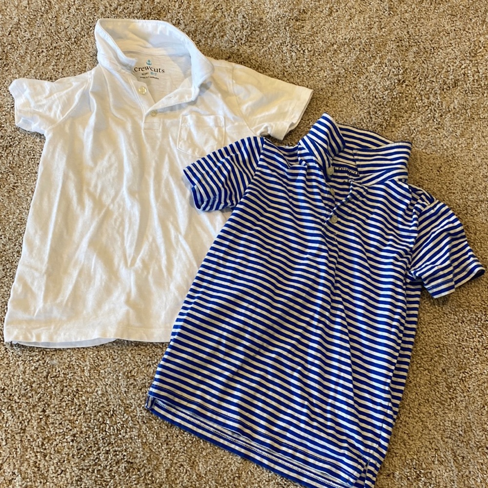 Crewcuts 2-pack size 6-7 polos